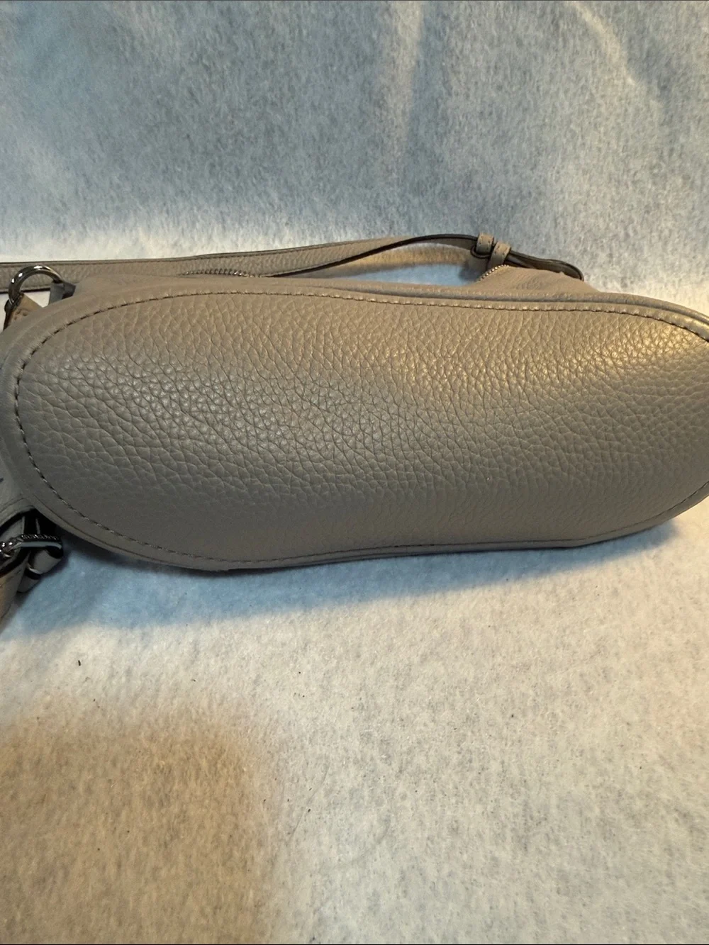MICHAEL KORS Pebbled Leather Crossbody in Gray